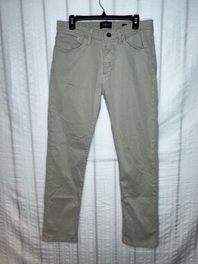 34 Heritage Pants Mens 32x30 Beige Cream Courage Mid Rise Straight Leg Twill
